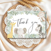 Safari Animals Jungle Wild One Baby Shower