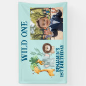 Safari Animals Jungle Wild One Photo Banner (Vertikal)