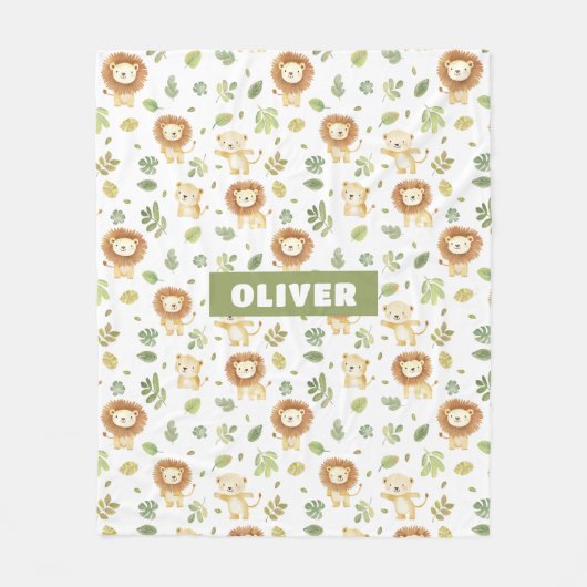 Safari Animals Jungle Zimmer Dekoration Kinderzimm Fleecedecke (Vorderseite)