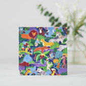 Safari Animals Karte (Stehend Vorderseite)