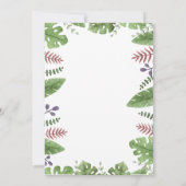 Safari Animals Kids Party Einladung (Rückseite)