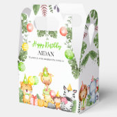 Safari Animals Kids Party Geschenkschachtel (Geöffnet)