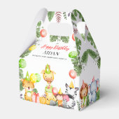 Safari Animals Kids Party Geschenkschachtel (Rückseite)