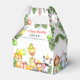 Safari Animals Kids Party Geschenkschachtel