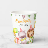 Safari Animals Kids Party Pappbecher (Vorderseite)