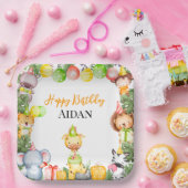 Safari Animals Kids Party Pappteller (Party)