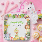 Safari Animals Kids Party Pappteller (Party)