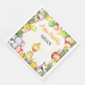 Safari Animals Kids Party Serviette (Ecke)