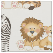 Safari Animals Kids Stoff (Nahaufnahme)