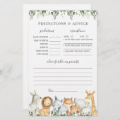 Safari Animals Kinderdusche Vorhersagen und Ratsch (Vorne/Hinten)