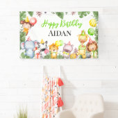 Safari Animals Kindergeburtstag Party Banner (Insitu)