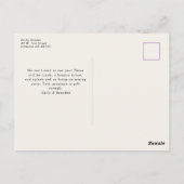 Safari Animals Kindergeburtstag Party Postkarte (Rückseite)