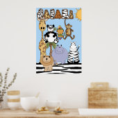 Safari Animals Kinderzimmer Poster (Küche)