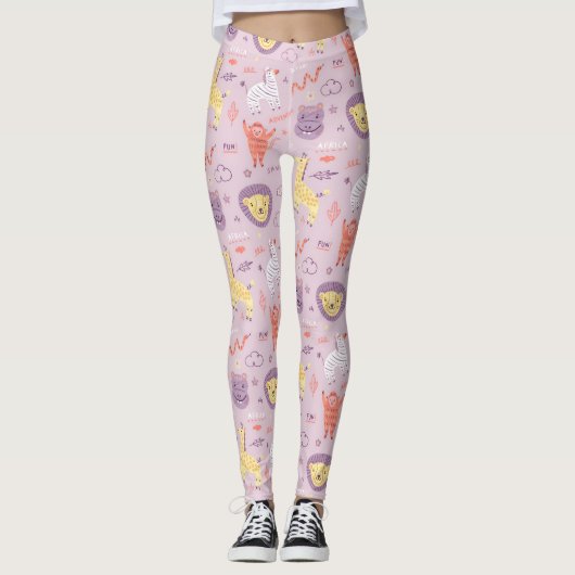 Safari Animals Leggings (Vorderseite)