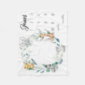 Safari Animals Meilenstein für Jungen, Waterco Fleecedecke (Vorderseite)