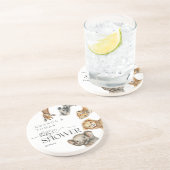 Safari Animals Moderne Babydusche Getränkeuntersetzer (Seite)