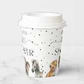 Safari Animals Moderne Babydusche Pappbecher (Rechts)