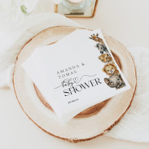 Safari Animals Moderne Babydusche QR-Code