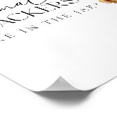 Safari Animals Modernes Baby Showspielposter Poster (Ecke)