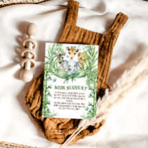 Safari Animals Niedlich Bow Baby Showbücher