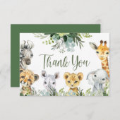 Safari Animals Oh Baby Greenery Jungle Baby Dusche (Vorne/Hinten)