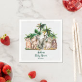 Safari Animals Palm Trees Baby Dusche Serviette (Beispiel)