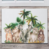 Safari Animals Palm Trees Fußmatte