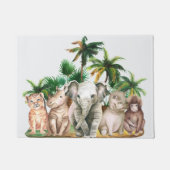 Safari Animals Palm Trees Fußmatte (Vorderseite)