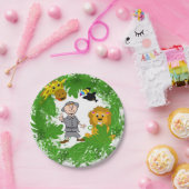 Safari Animals Paper Plate Pappteller (Party)