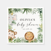 Safari Animals Party Napkins Serviette (Vorderseite)