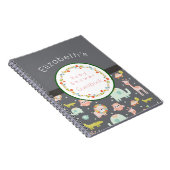 Safari Animals Pattern Baby Showbook Notizblock (Rechte Seite)