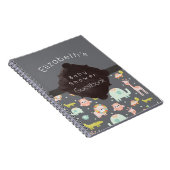 Safari Animals Pattern Baby Showbook Notizblock (Rechte Seite)