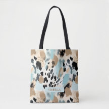 Safari Animals' Pelz Prints Muster Blue & Brown