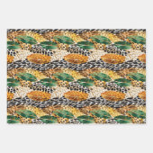 Safari Animals' Pelz Prints Muster Exotic Dschunge Geschenkpapier Set (Vorderseite)