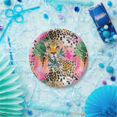 Safari Animals' Pelz Prints Muster Leopard Pappteller (Party)