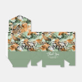 Safari Animals' Pelz Prints Patterns Green & Brown Geschenkschachtel (Ungefaltet)