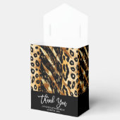 Safari Animals' Pelzdruckmuster Muster Black & Gol Geschenkschachtel (Geöffnet)