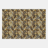 Safari Animals' Pelzdruckmuster Muster Exotic Mode Geschenkpapier Set (Vorderseite 3)