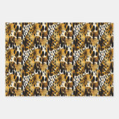 Safari Animals' Pelzdruckmuster Muster Exotic Mode Geschenkpapier Set (Vorderseite 2)