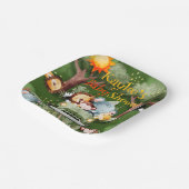 Safari Animals Personalisiert Baby Dusche Pappteller (Gewinkelt)