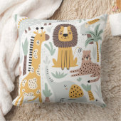 Safari Animals Pillow, Niedliche Jungle Animals Cu Kissen (Decke)