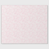 Safari Animals Pink Toile De Jouy Geschenkpapier (Flach)