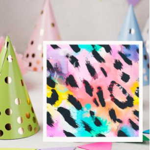Safari Animals Print Birthday Party Serviette