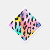 Safari Animals Print Birthday Party Serviette (Ecke)