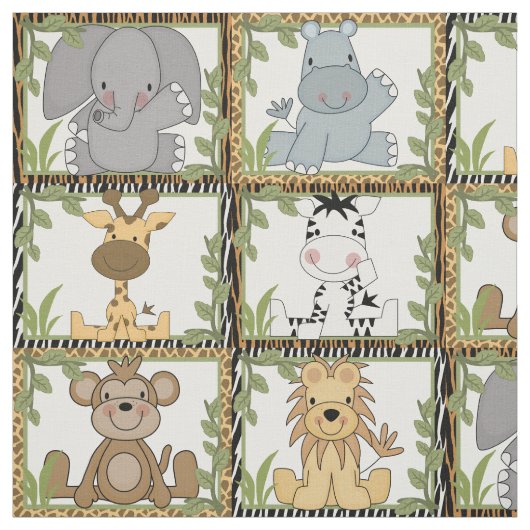Safari Animals Stoff (Muster)