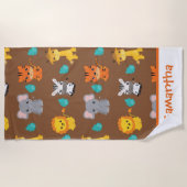 Safari Animals Strandtuch (Vorderseite)