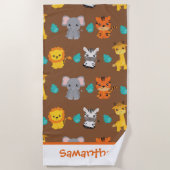 Safari Animals Strandtuch (Vorderseite)