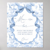 Safari Animals Toile de Jo Baby Shower Mama-osa Ba Poster (Vorne)