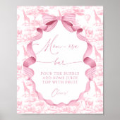 Safari Animals Toile de Jo Baby Shower Mama-osa Ba Poster (Vorne)