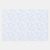 Safari Animals Toile De Jouy Geschenkpapier Set (Vorderseite)